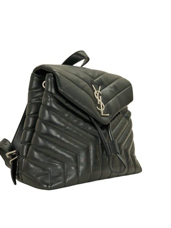 YSL Loulou Backpack in Black Calfskin main image 5